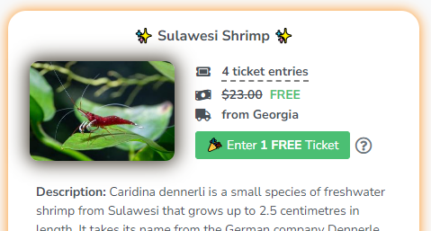 A Giveaway Entry Button